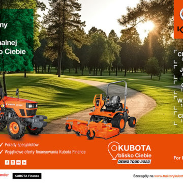 Kubota pokaże całkiem nowe maszyny z gamy groundcare na Demo Tour 2023